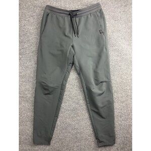 UNRL Pants Mens Medium Gray Softshell Joggers Elastic Waist Zip Pocket Athletic